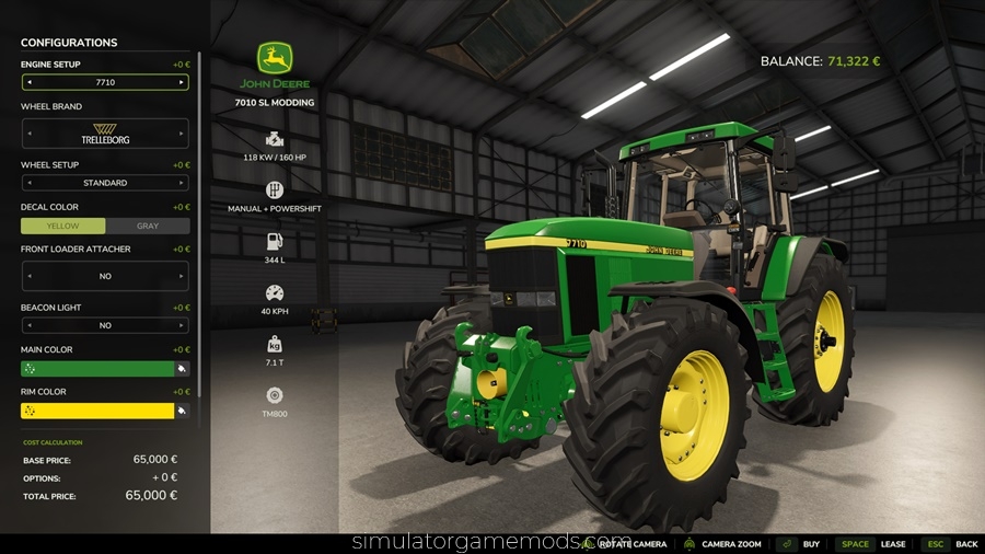FS25 - John Deere Series 7010 tractor