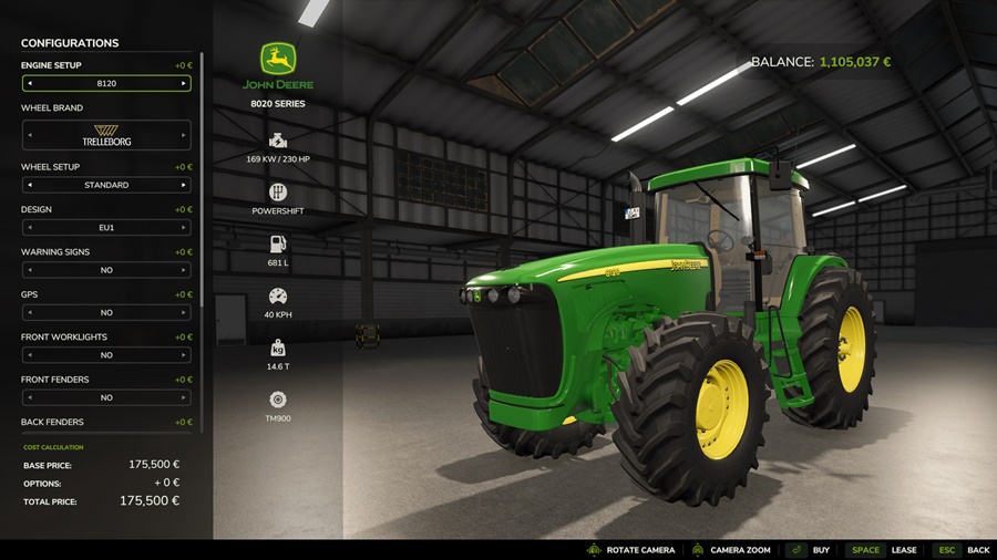FS25 - John Deere 8020 Series EU/US/AU