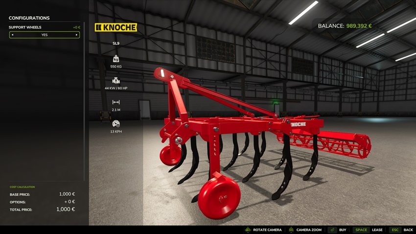 FS25 - Knoche SL9 Cultivator