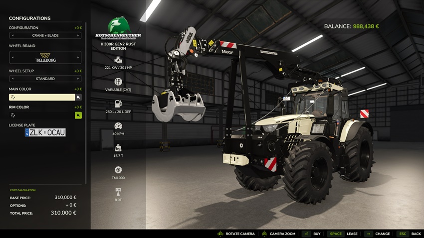 FS25 - Kotschenreuther K300R Rust Edition