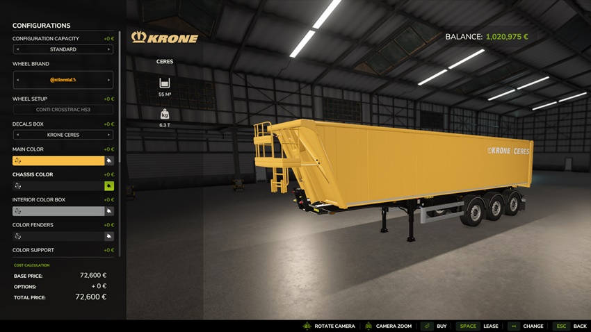 FS25 - Krone Ceres Semi Trailer