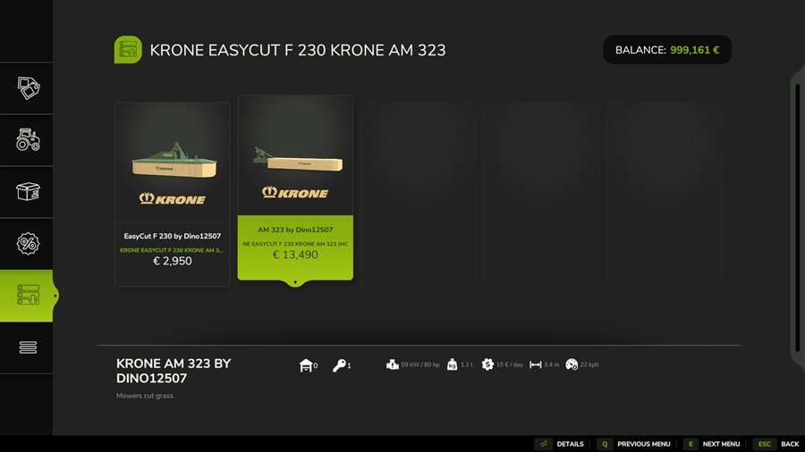 FS25 - Krone Cutter Pack