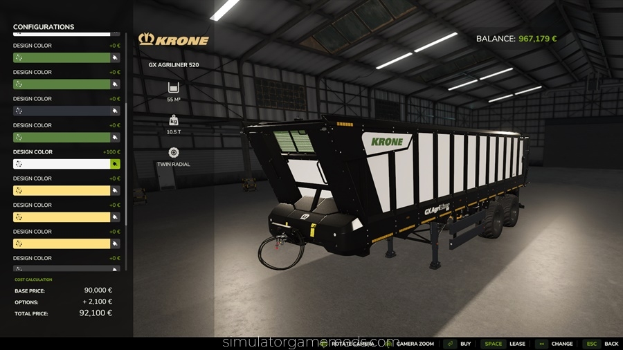 FS25 - Krone GX AgriLiner 520 Trailer