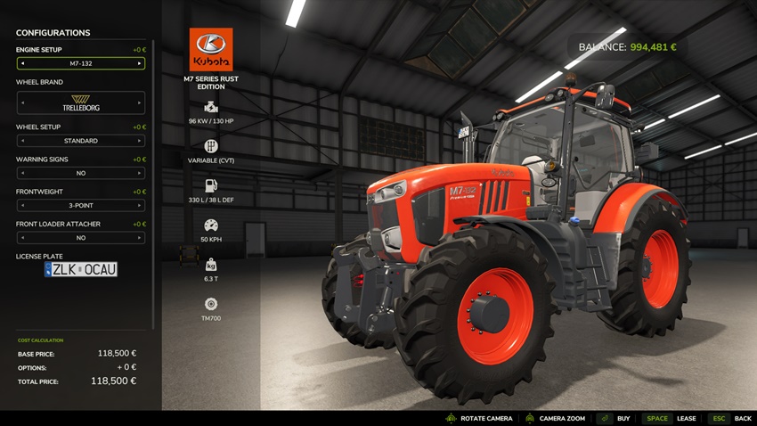 FS25 - Kubota M7 Rust Edition 