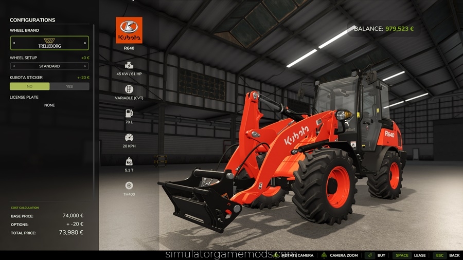 FS25 - Kubota R640 Front Loader