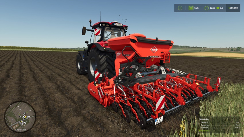 FS25 - Kuhn HR 4040 + VENTA 4030 Rust Edition