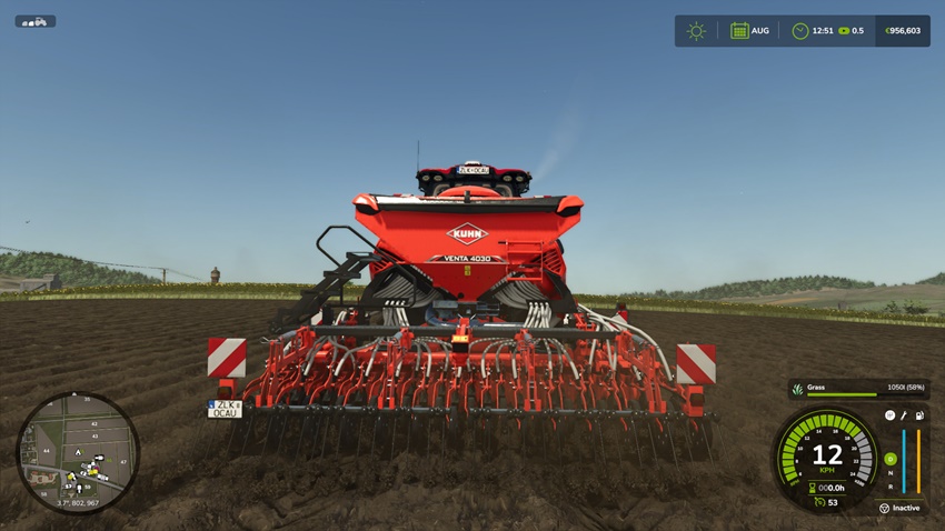 FS25 - Kuhn HR 4040 + VENTA 4030 Rust Edition