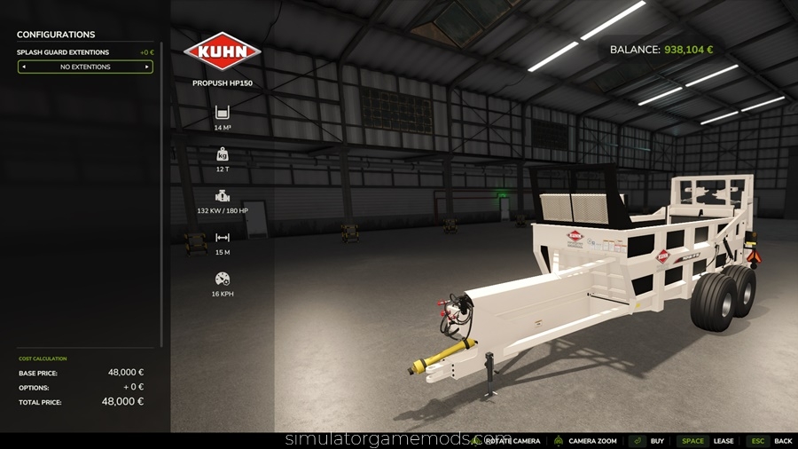 FS25 - Kuhn Knight HP150 Manure Spreader