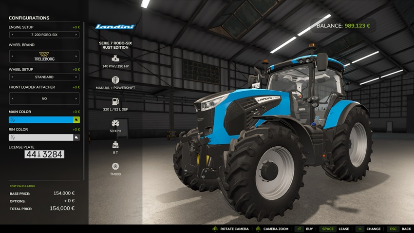 FS25 - Landini Serie 7 Robo-Six Rust Edition