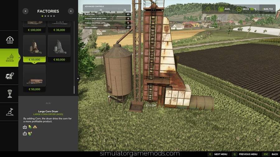 FS25 - Large Corn Dryer Factory