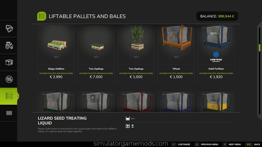 FS25 - Liftable Pallets And Bales