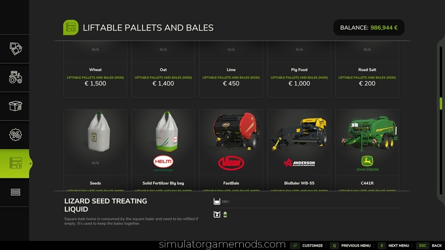 FS25 - Liftable Pallets And Bales