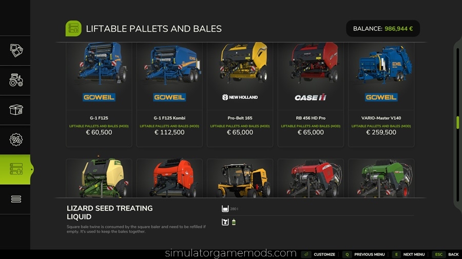 FS25 - Liftable Pallets And Bales