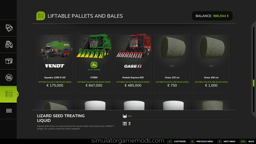 FS25 - Liftable Pallets And Bales