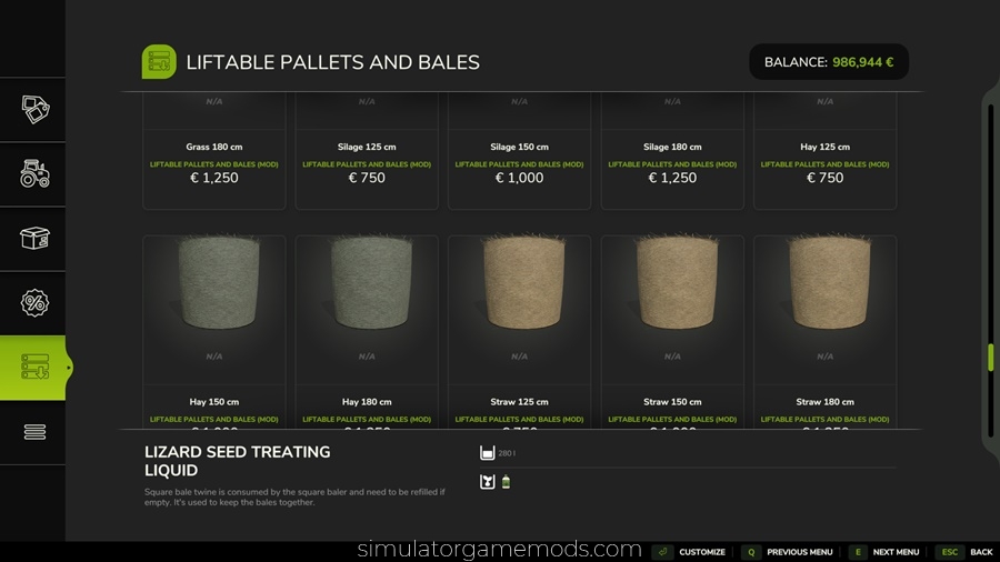 FS25 - Liftable Pallets And Bales