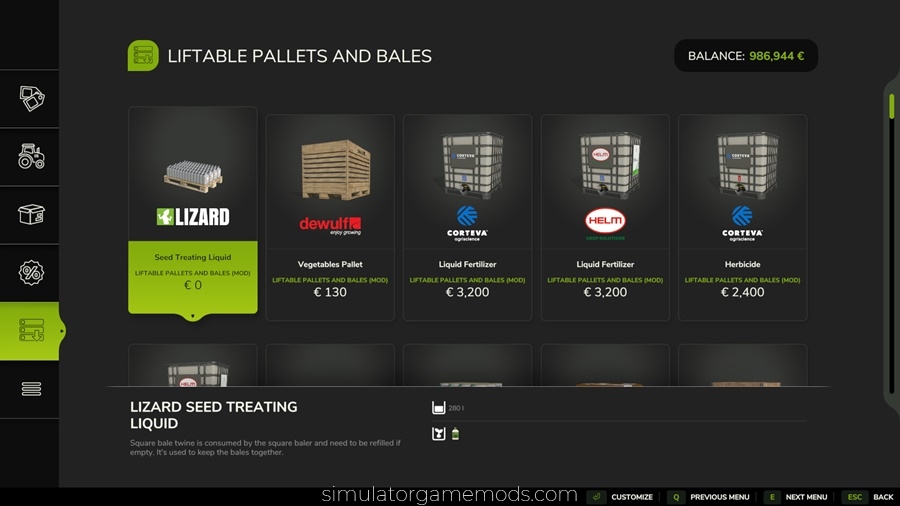 FS25 - Liftable Pallets And Bales