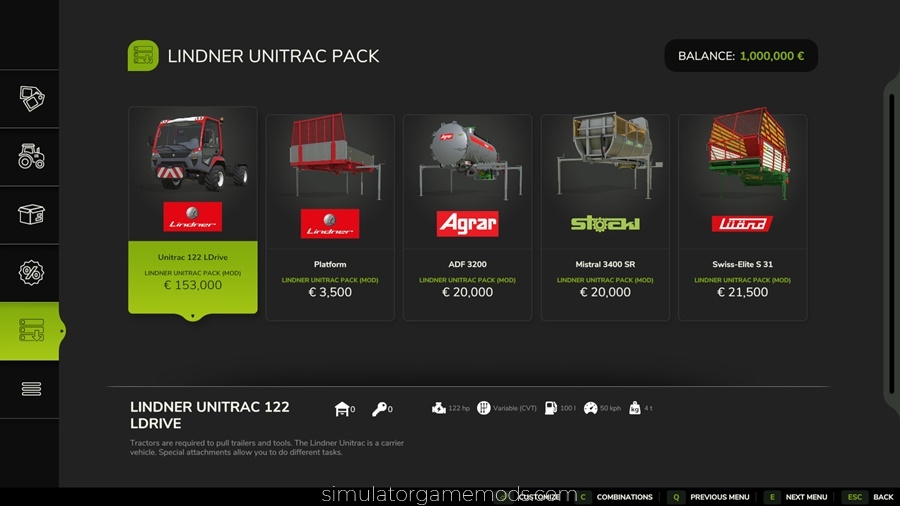 FS25 - Lindner Unitrac Pack