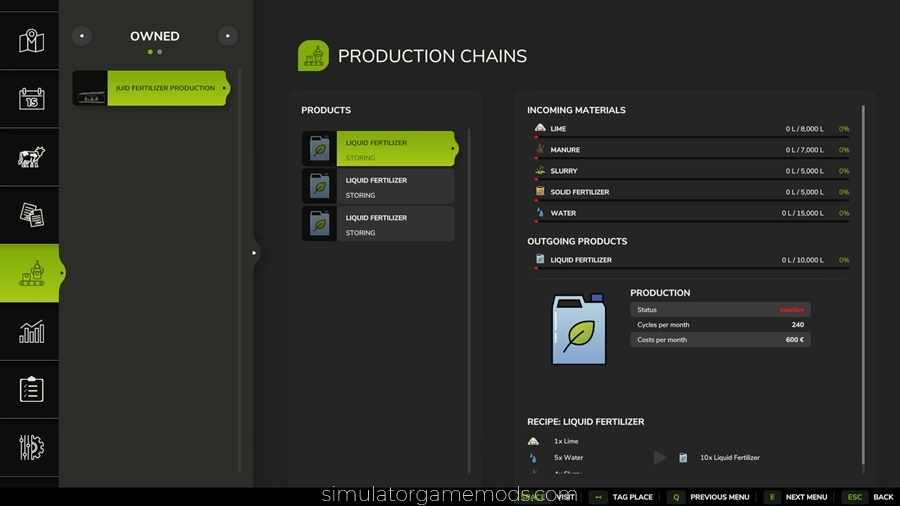 FS25 - Liquid Fertilizer Production