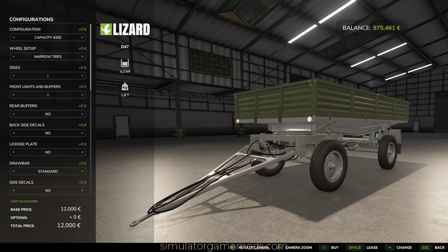 FS25 - Lizard D47 Trailer