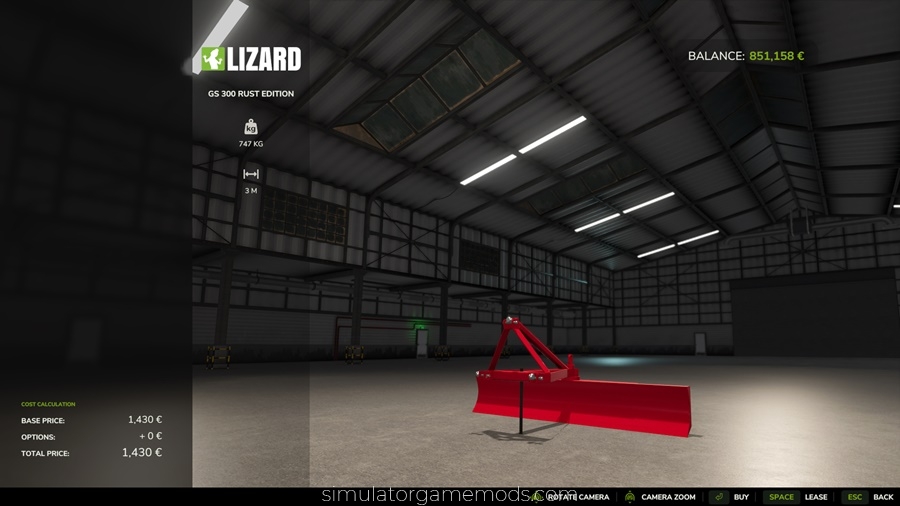 FS25 - Lizard GS300 Rust Edition