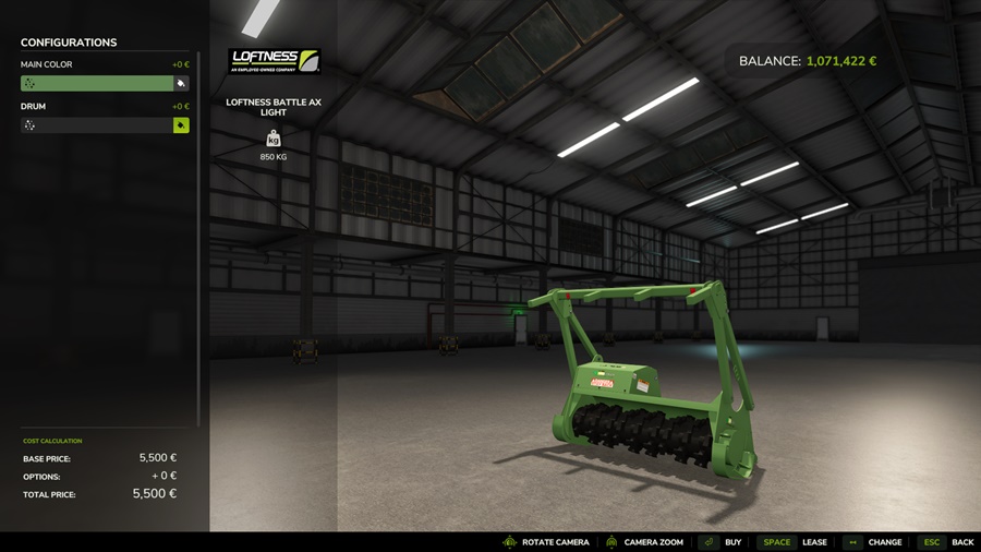FS25 - Loftness Battle Ax Light Mulcher