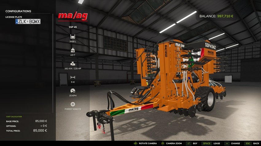 FS25 - Sicura Ma/Ag SSP45 Seeder