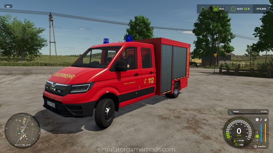 FS25 - MAN TGE TSF-W Truck & Stema Trius Firefighter Trailer