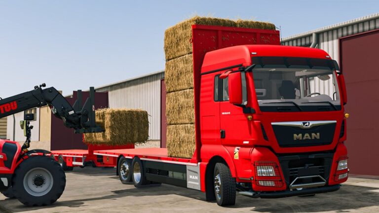 FS25 – MAN TGX 6×2 Straw Bale v1.0