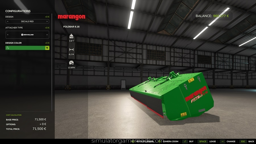 FS25 - Marangon Foldbar 6.16 Forage Cutter
