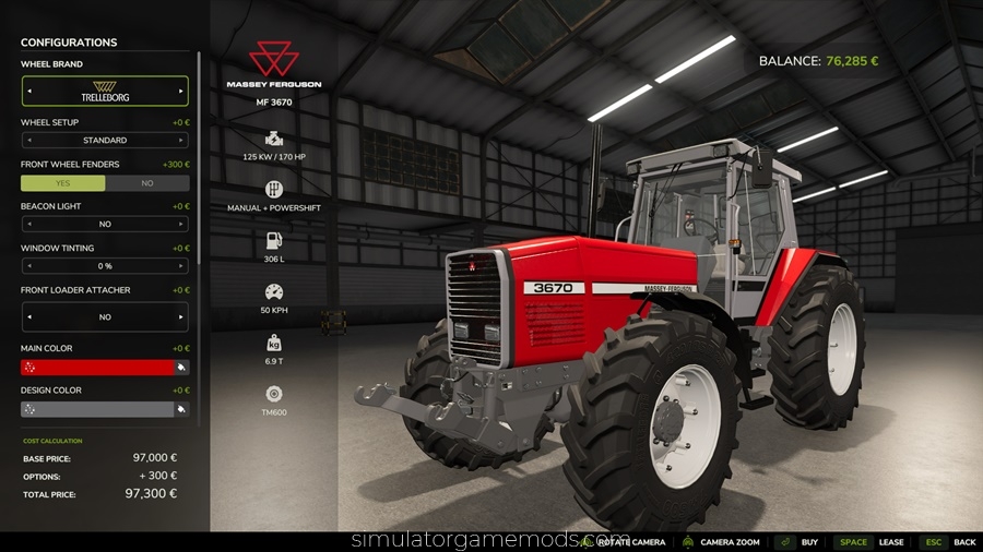 FS25 - Massey Ferguson 3670