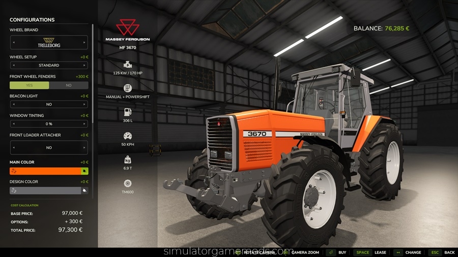 FS25 - Massey Ferguson 3670
