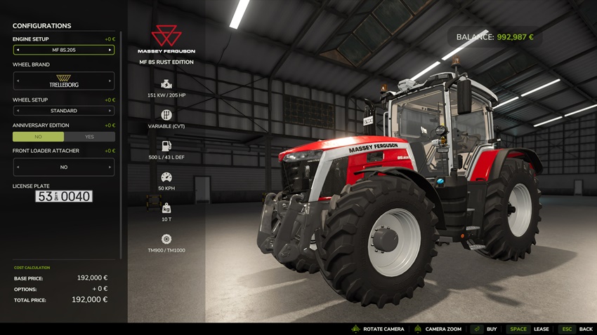 FS25 - Massey Ferguson Series 8S Rust Edition