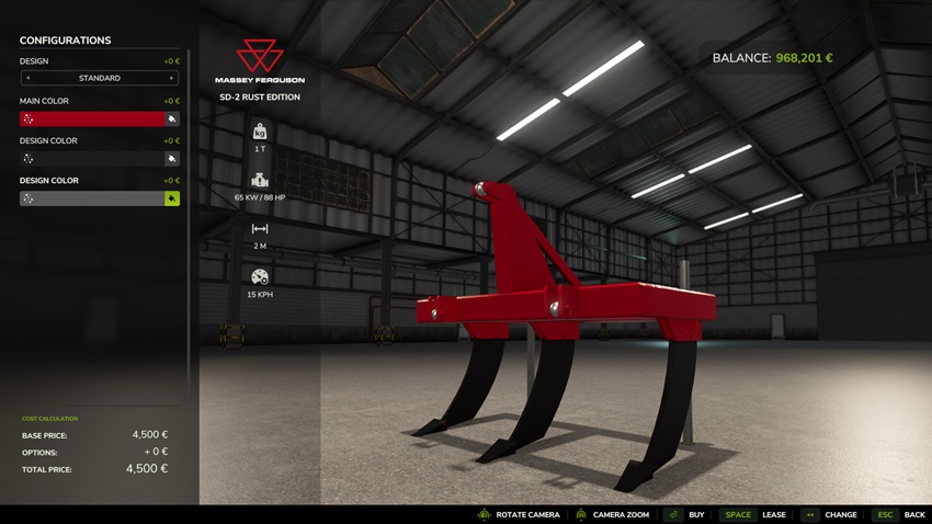 FS25 - Massey Ferguson SD-2 Rust Edition