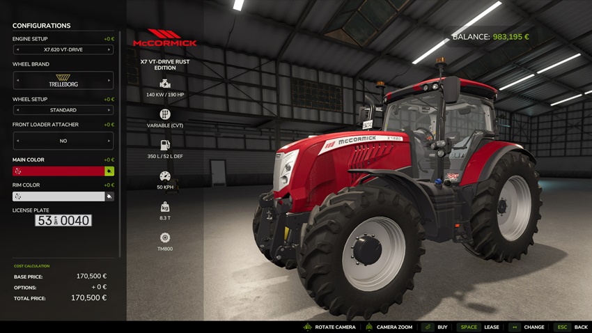 FS25 - McCormick X7 VT-Drive Rust Edition