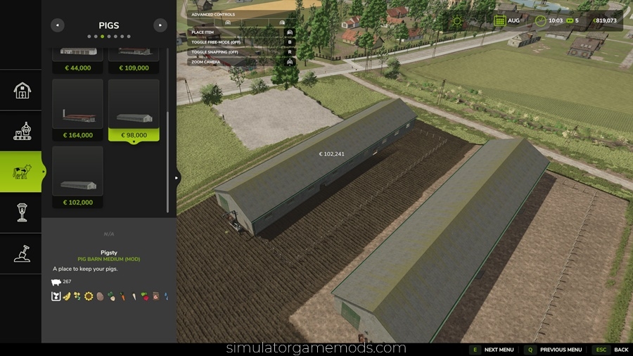 FS25 - Pig Barn Medium