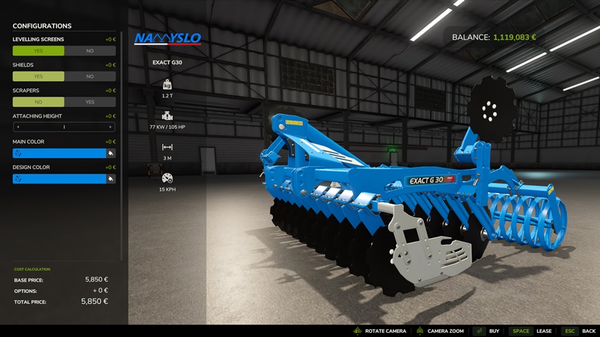 FS25 - Namyslo Exact Disc Harrow Pack