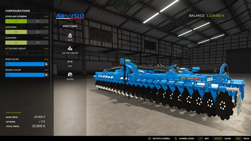 FS25 - Namyslo Exact Disc Harrow Pack