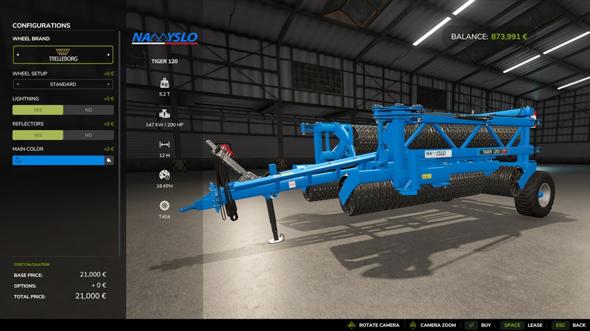 FS25 - Namyslo Tiger 120 Roller
