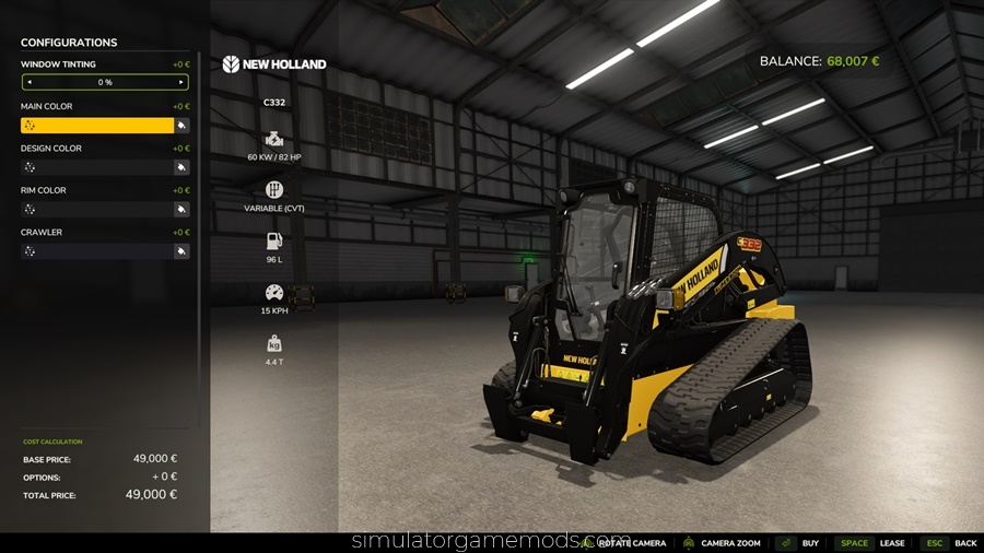 FS25 - New Holland C332