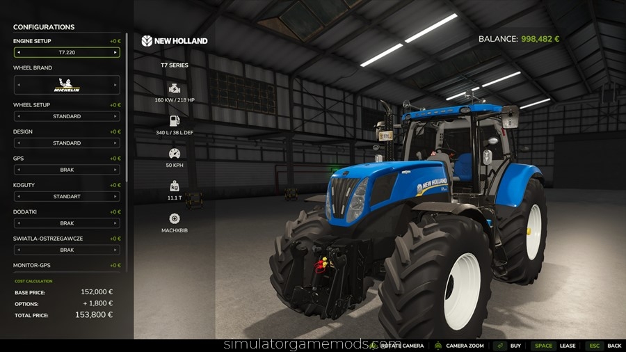 FS25 - New Holland T7 Tractor
