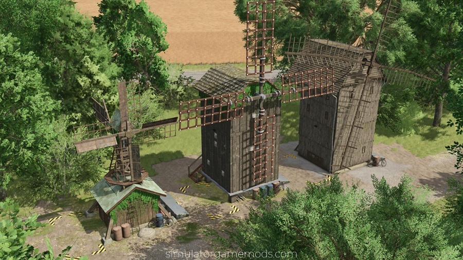 FS25 - Old Grain Mills mod