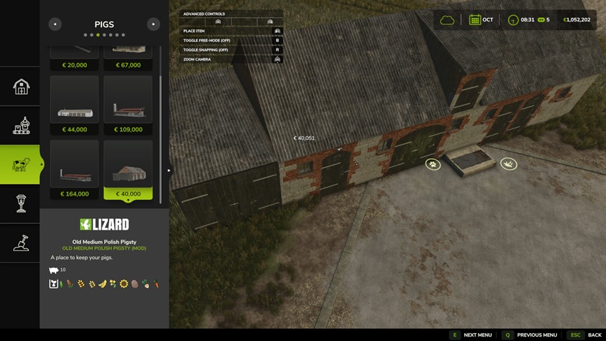 FS25 - Old Medium Polish Pigsty