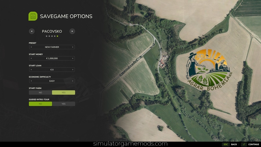 FS25 - Pacovsko Map Loading Screen