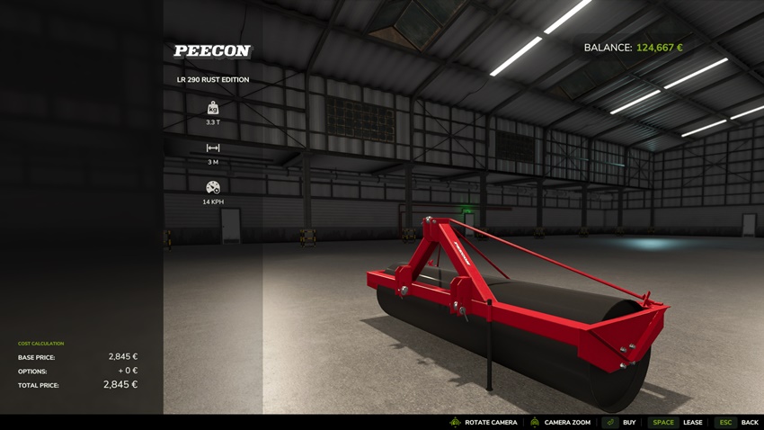 FS25 - Peecon LR290 Roller Rust Edition