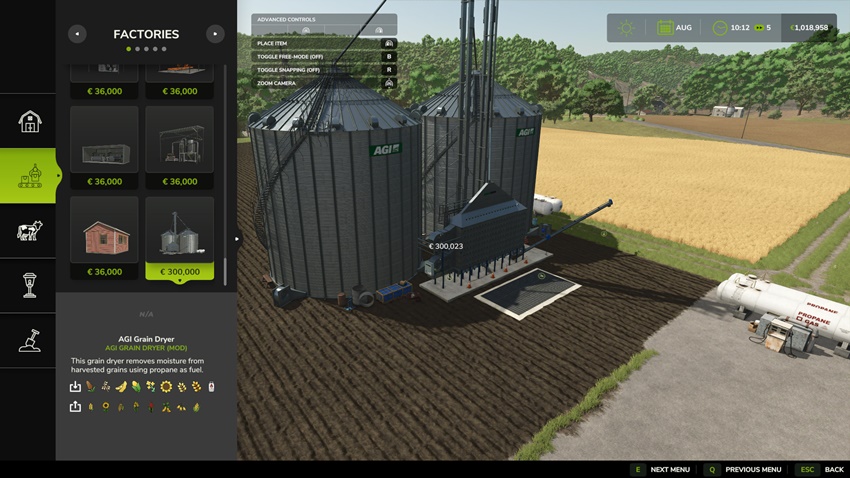 FS25 - Placeable AGI Grain Dryer