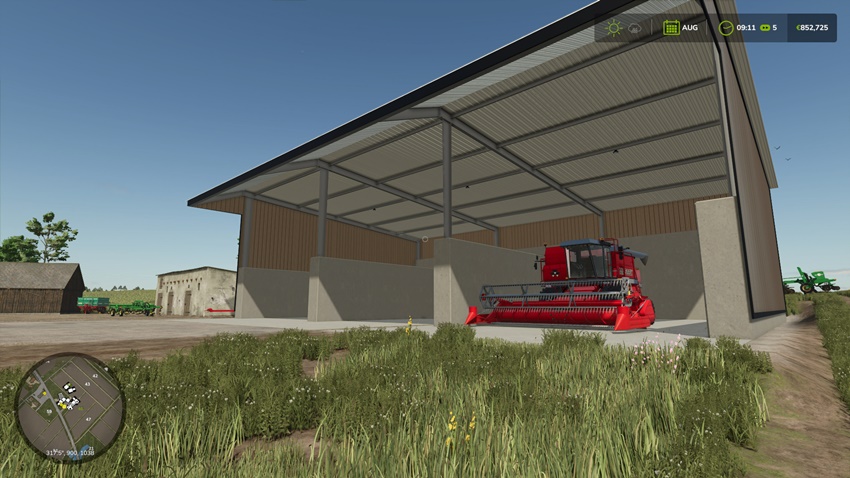 FS25 - Placeable Commodity Shed