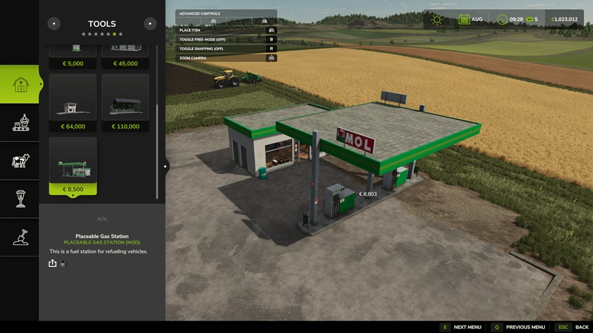 FS25 - Placeable Gas Station