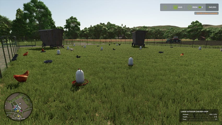 FS25 - Placeable Outdoor Chicken Coop
