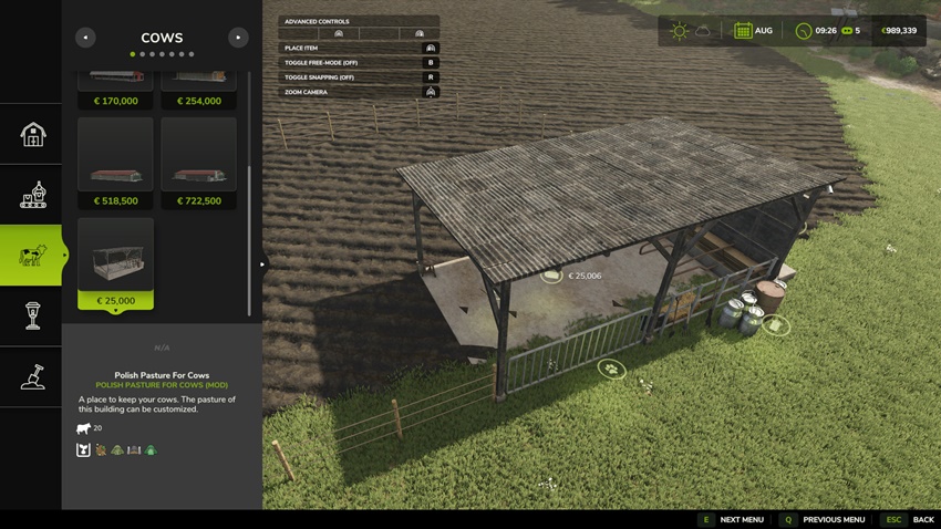 FS25 - Polish Pasture for Cows