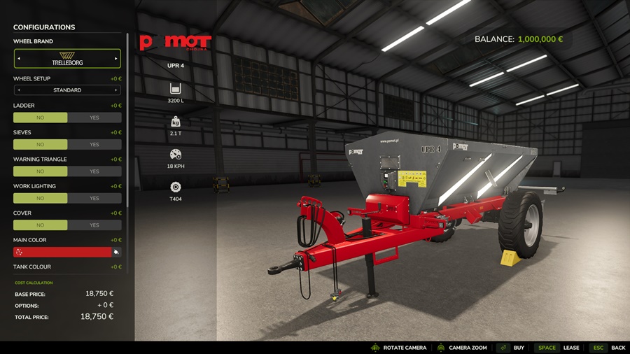 FS25 - Pomot UPR 4 Fertilizer Spreader